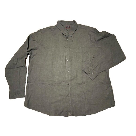 UNTUCKit Flannel Shirt Mens 3XL XXXL Grey Long Sleeve Button Down Pocket EUC - Picture 2 of 5